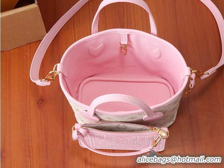 Sophisticated Cheap Louis Vuitton Neverfull Inside Out BB Monogram Dune/Pink M58957