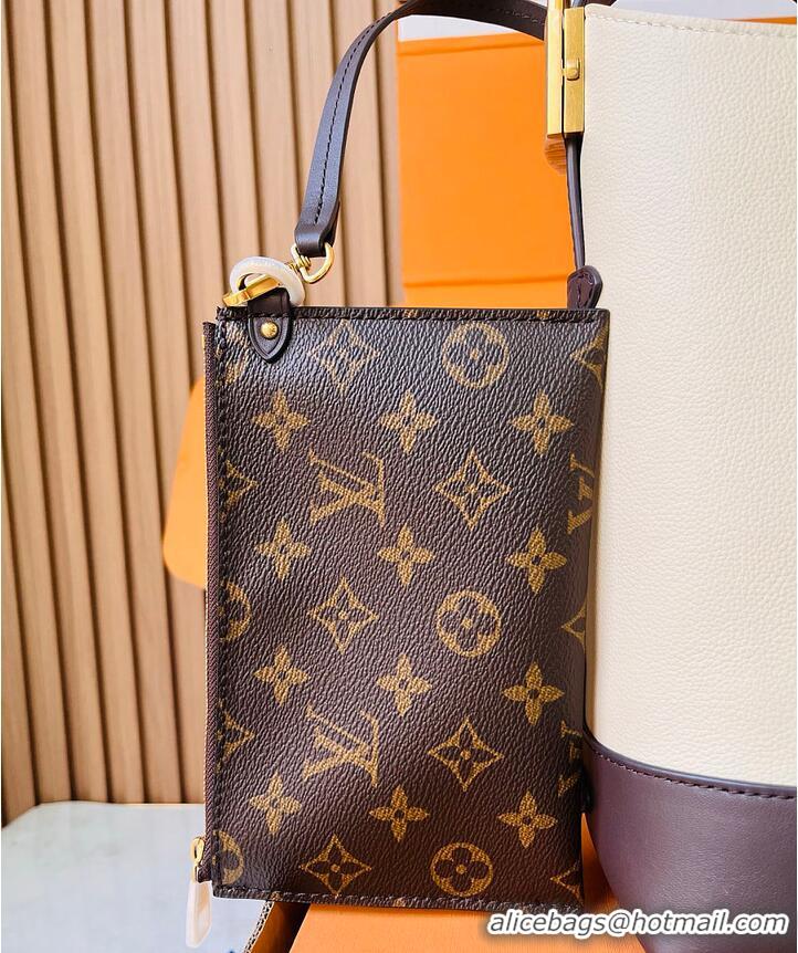 Top Grade Louis Vuitton Flight Mode Low Key Hobo PM Bicolor Moonstone Brown M58961