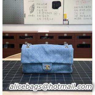 Famous Brand Chanel Maxi Flap bag Washed Denim & Gold-Tone Metal AS6231 2026