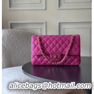 Best Price Chanel Medium Classic Handbag Grained Calfskin AS1112 Fuchsia/Gold 2026