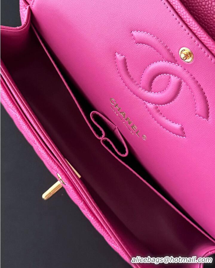 Best Price Chanel Medium Classic Handbag Grained Calfskin AS1112 Fuchsia/Gold 2026