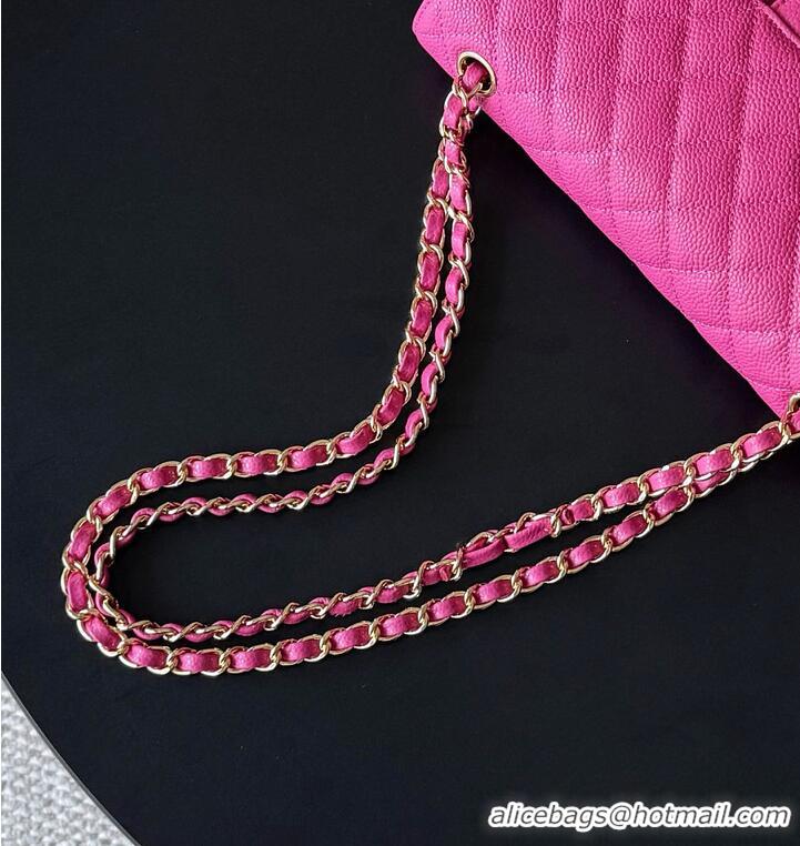 Best Price Chanel Medium Classic Handbag Grained Calfskin AS1112 Fuchsia/Gold 2026
