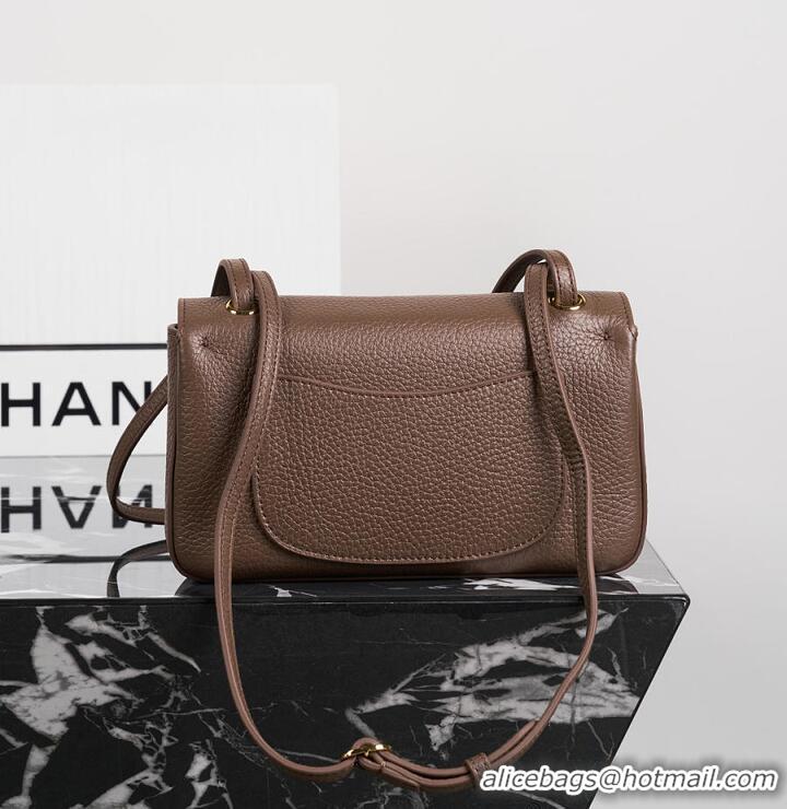 Luxury Discount Chanel MINI FLAP BAG Grained Calfskin & Gold-Tone Metal AS1112 Brown FALL WINTER 2026 PRE-COLLECTION