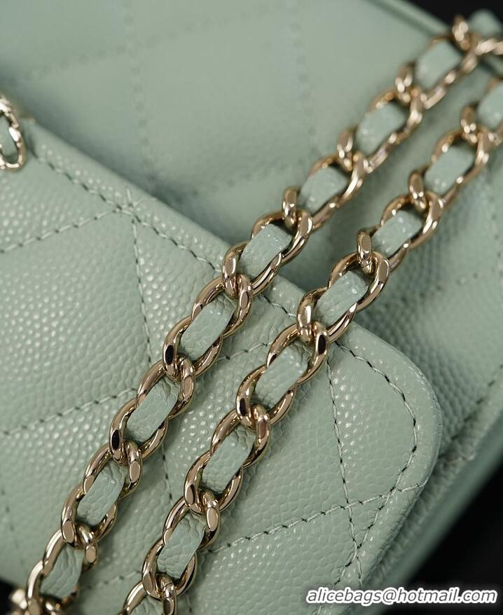 Good Looking Chanel 26P Cross Handle Kelly Chain Bag Grained Calfskin & Gold-Tone Metal AS6235 Light Green 2026