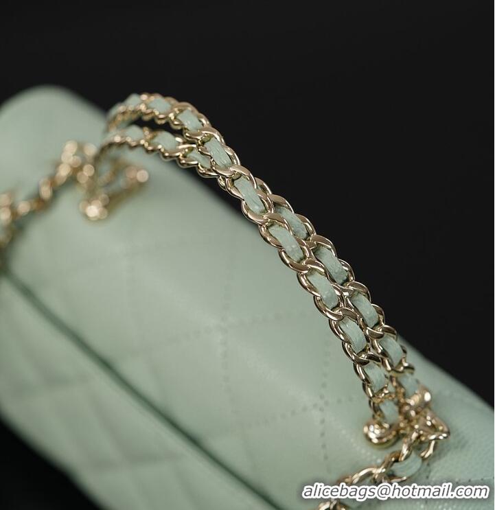 Good Looking Chanel 26P Cross Handle Kelly Chain Bag Grained Calfskin & Gold-Tone Metal AS6235 Light Green 2026