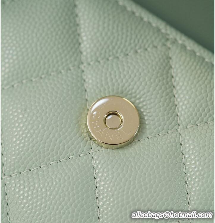 Good Looking Chanel 26P Cross Handle Kelly Chain Bag Grained Calfskin & Gold-Tone Metal AS6235 Light Green 2026