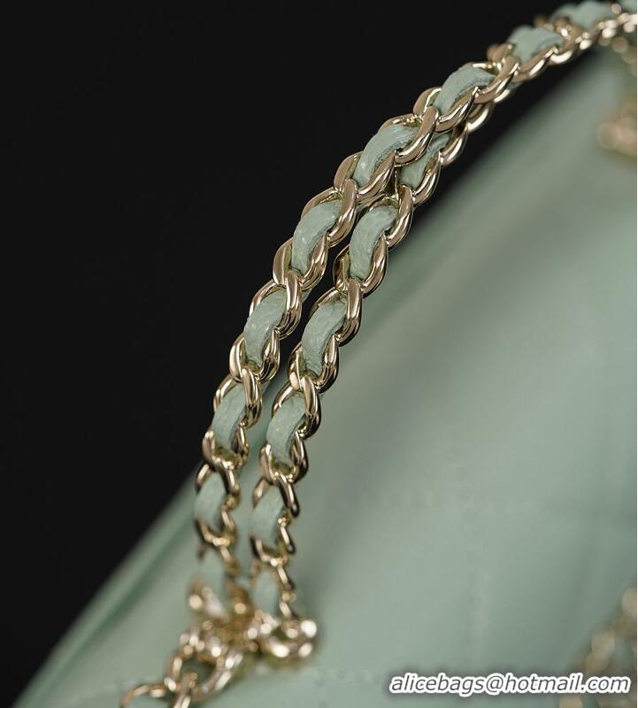 Good Looking Chanel 26P Cross Handle Kelly Chain Bag Grained Calfskin & Gold-Tone Metal AS6235 Light Green 2026