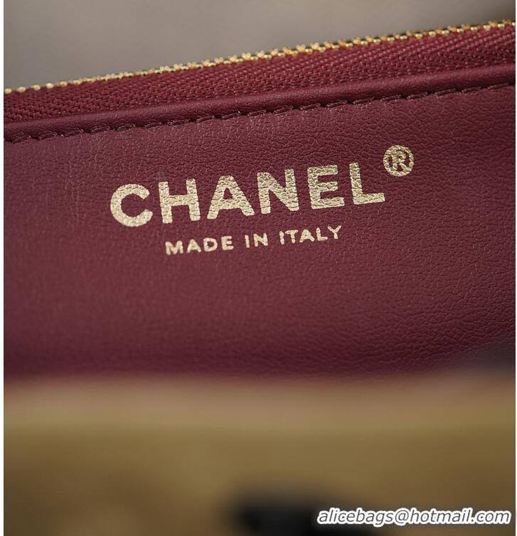 Grade Quality Chanel Bucket Bag Suede Calfskin With Calfskin & Gold-Tone Metal AS5896 Dark Beige/Black Fall Winter 2026 