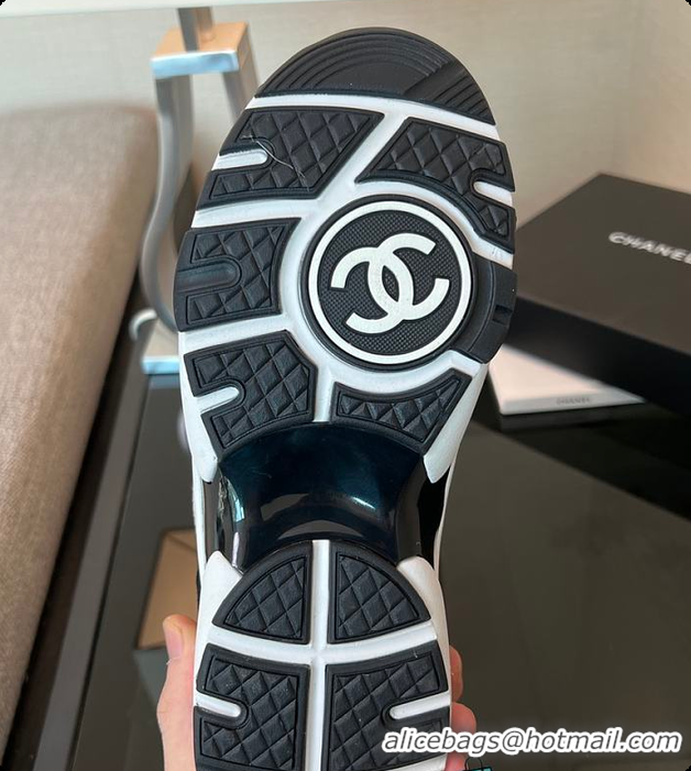 Buy Luxury Chanel Tweed Sneakers Black 6080802