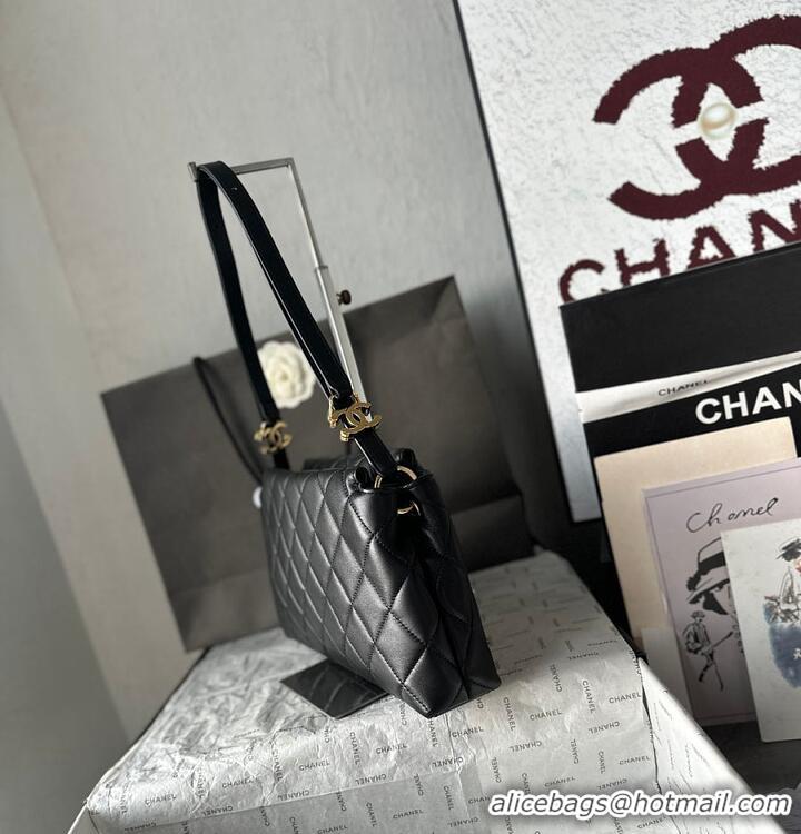Best Product Chanel Métiers D'art Small Hobo Bag Lambskin & Gold-Tone Metal AS6234 Black 2026