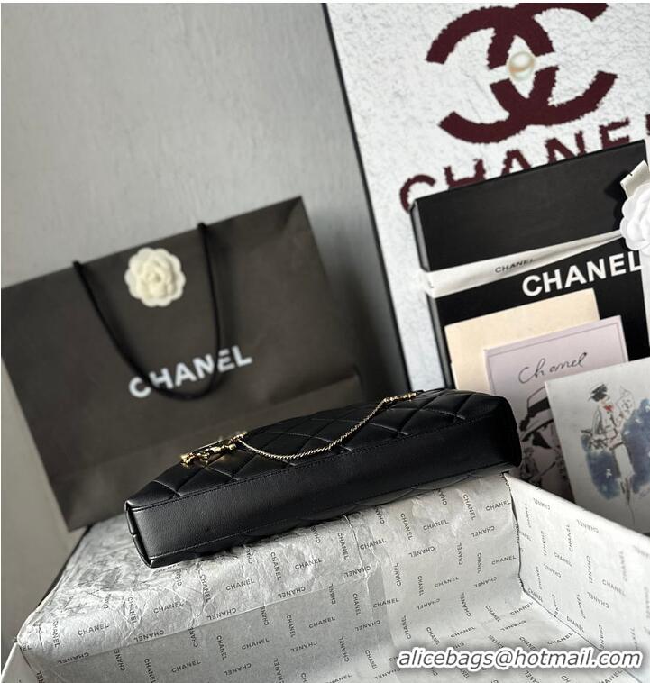 Best Product Chanel Métiers D'art Small Hobo Bag Lambskin & Gold-Tone Metal AS6234 Black 2026