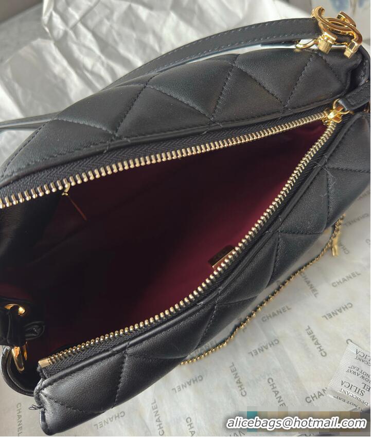 Best Product Chanel Métiers D'art Small Hobo Bag Lambskin & Gold-Tone Metal AS6234 Black 2026