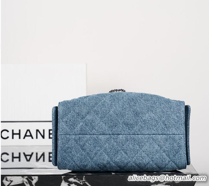 Inexpensive Chanel Métiers D'art CHANEL 25 Small Handbag Washed Denim & Gold-Tone Metal AS6235 2026