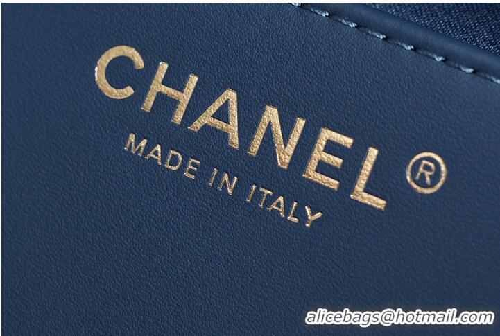 Inexpensive Chanel Métiers D'art CHANEL 25 Small Handbag Washed Denim & Gold-Tone Metal AS6235 2026