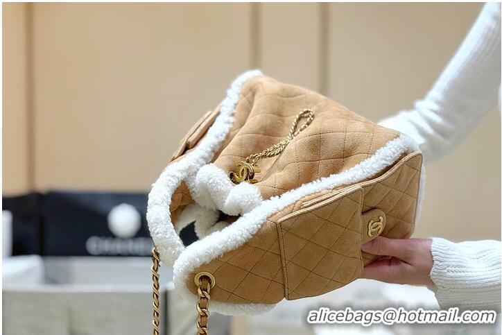Super Quality Chanel 25 Small Handbag Shearling Sheepskin & Gold-Tone Metal AS6234 Beige Fall Winter 2026 Pre-Collection