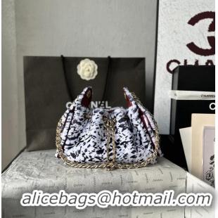 New Cheap Chanel 25 Mini Handbag Lambskin & Gold-Tone Metal AS6236 White/Black