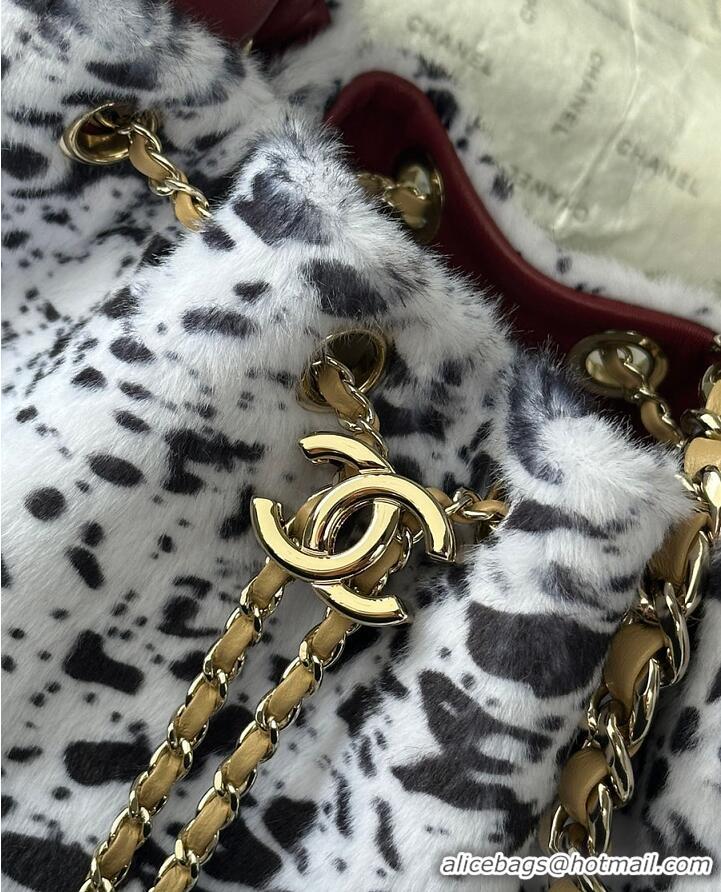 New Cheap Chanel 25 Mini Handbag Lambskin & Gold-Tone Metal AS6236 White/Black