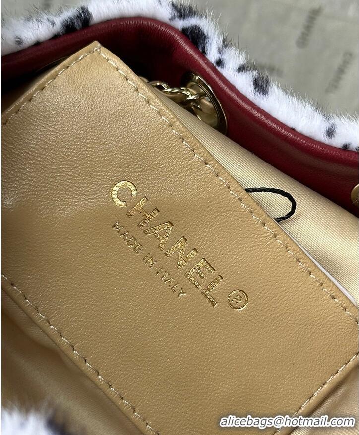 New Cheap Chanel 25 Mini Handbag Lambskin & Gold-Tone Metal AS6236 White/Black