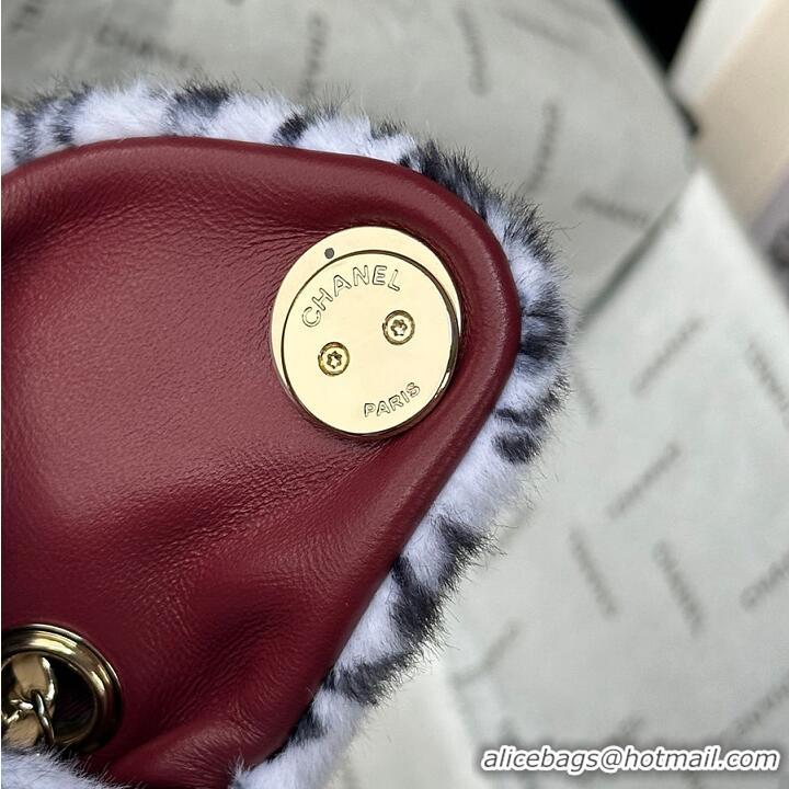 New Cheap Chanel 25 Mini Handbag Lambskin & Gold-Tone Metal AS6236 White/Black