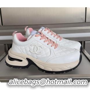 Good Quality Chanel Sneaker White & Pink 6080803