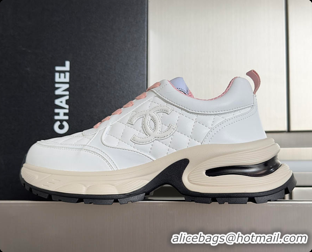 Good Quality Chanel Sneaker White & Pink 6080803