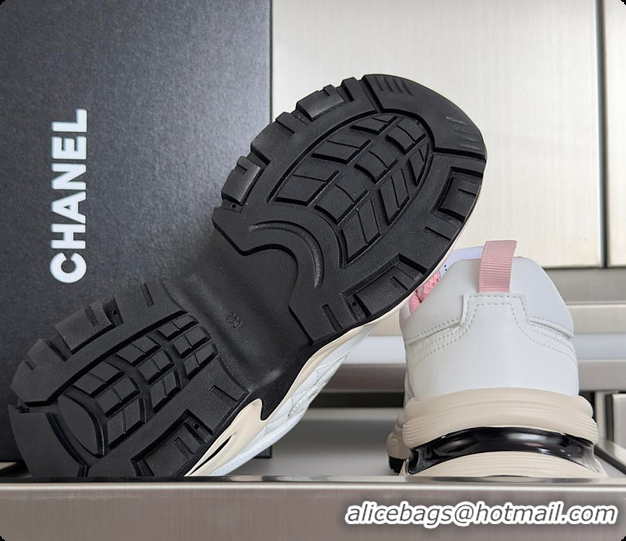 Good Quality Chanel Sneaker White & Pink 6080803