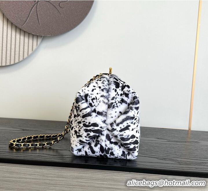 Traditional Discount Chanel Clutch with chain Lambskin & Gold-Tone Metal AS6237 White/Black 2026