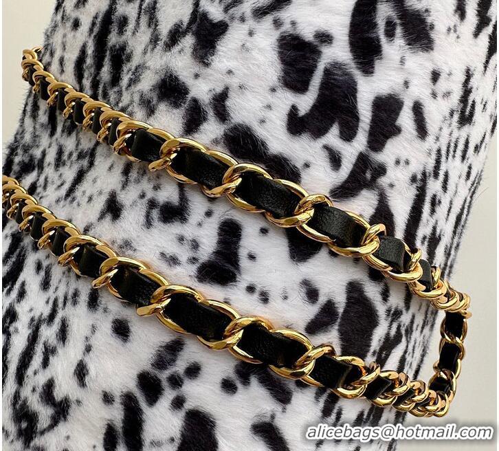 Traditional Discount Chanel Clutch with chain Lambskin & Gold-Tone Metal AS6237 White/Black 2026