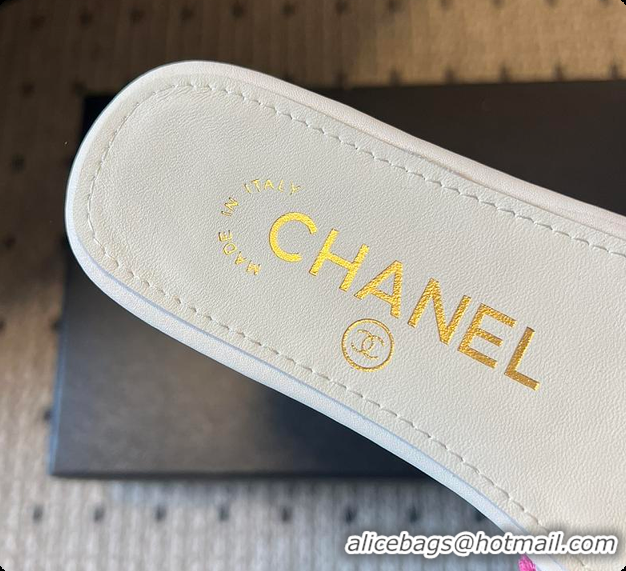 Charming Chanel Mules Tweed Pink 6080807