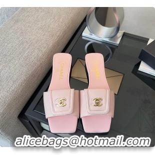 Pretty Style Chanel Mules Lambskin Pink 6080808