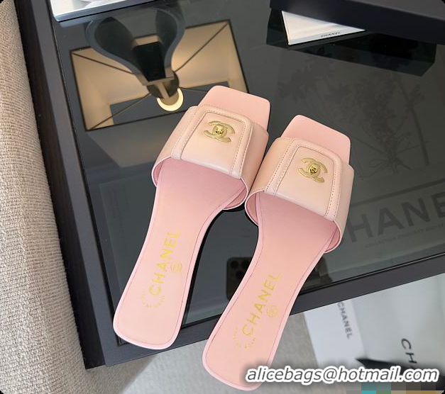 Pretty Style Chanel Mules Lambskin Pink 6080808