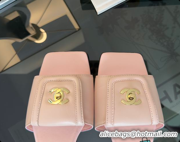 Pretty Style Chanel Mules Lambskin Pink 6080808