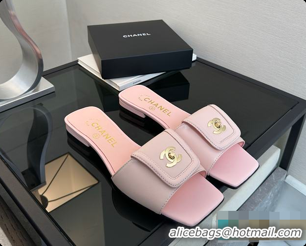 Pretty Style Chanel Mules Lambskin Pink 6080808
