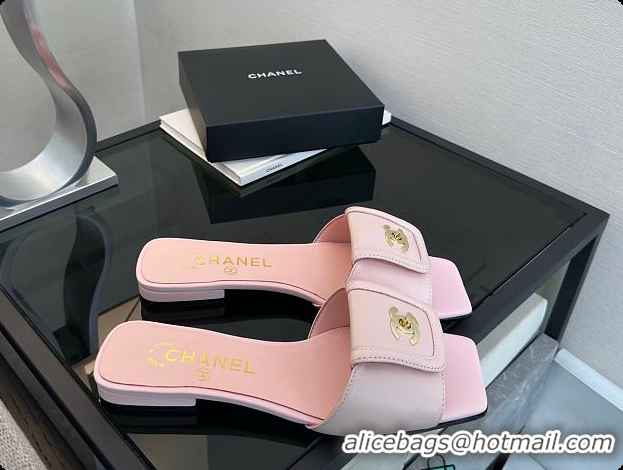 Pretty Style Chanel Mules Lambskin Pink 6080808