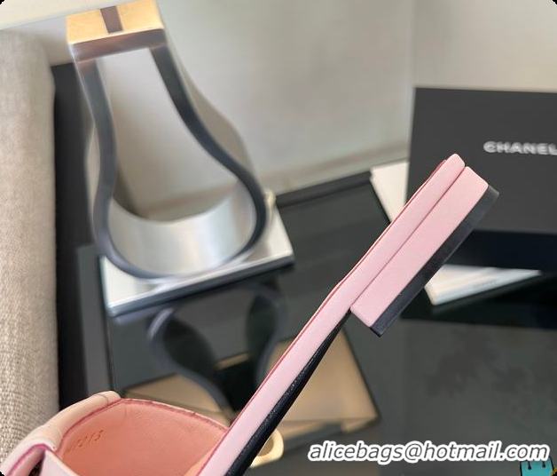 Pretty Style Chanel Mules Lambskin Pink 6080808
