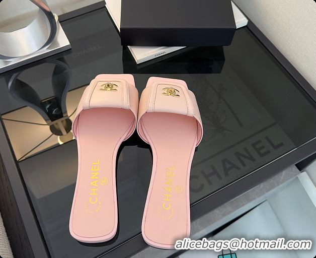 Pretty Style Chanel Mules Lambskin Pink 6080808