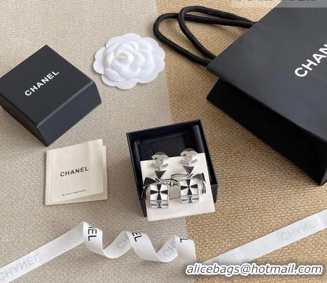 Cheap Chanel Bow Box Earrings CH010801 Black 2026