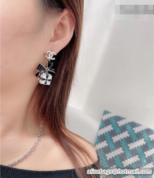 Cheap Chanel Bow Box Earrings CH010801 Black 2026