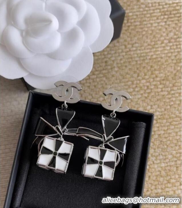 Cheap Chanel Bow Box Earrings CH010801 Black 2026