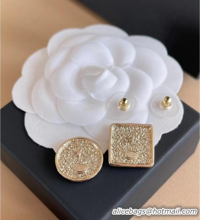 Luxury Discount Chanel Round and Square Studs Earrings 0108 2026