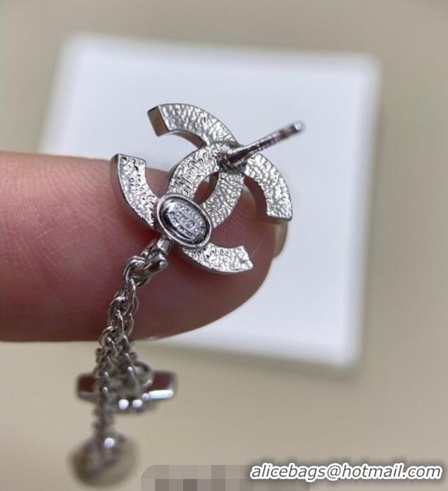 Famous Brand Chanel Star and Strass Earrings 0108 Silver 2026