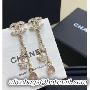 Top Quality Chanel Star and Strass Earrings 0108 Pink 2026