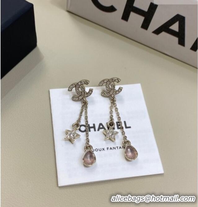 Top Quality Chanel Star and Strass Earrings 0108 Pink 2026