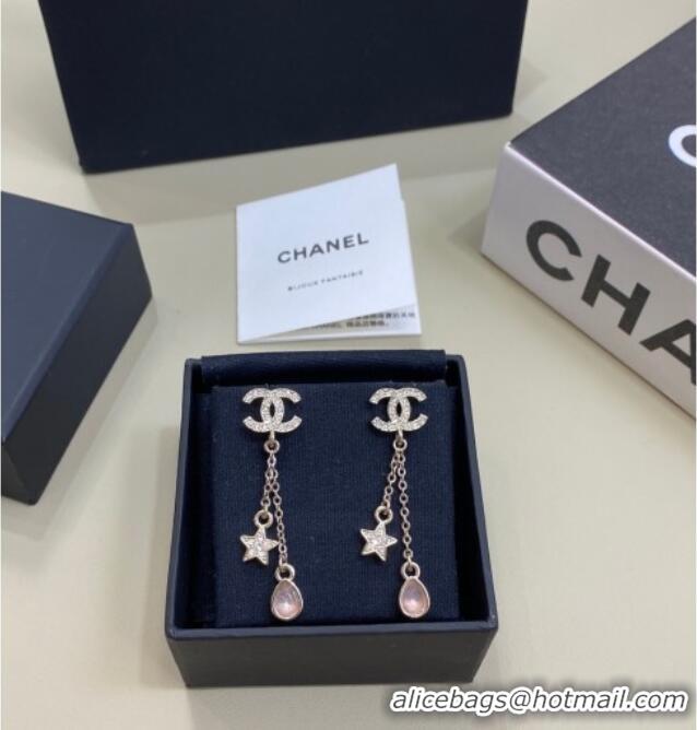 Top Quality Chanel Star and Strass Earrings 0108 Pink 2026