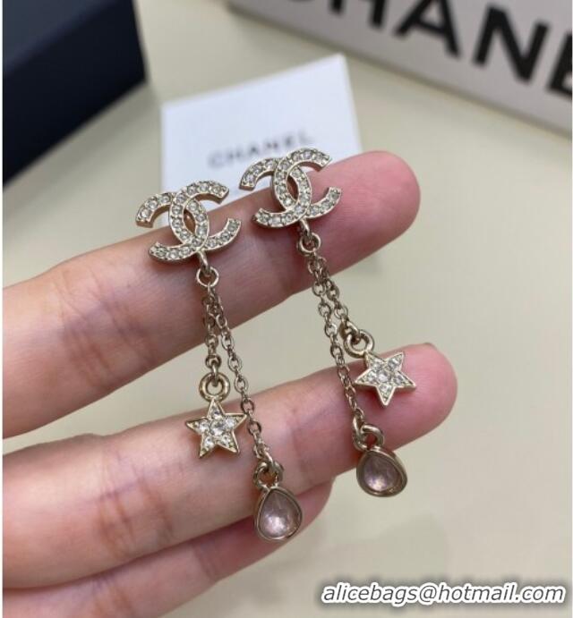 Top Quality Chanel Star and Strass Earrings 0108 Pink 2026