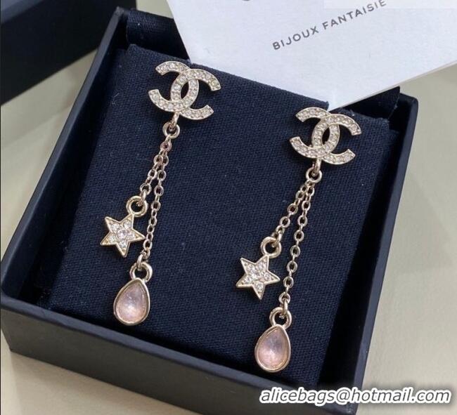 Top Quality Chanel Star and Strass Earrings 0108 Pink 2026