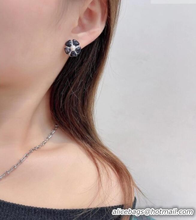 Reasonable Price Chanel Bloom Studs Earrings 0108 Pink/Black 2026