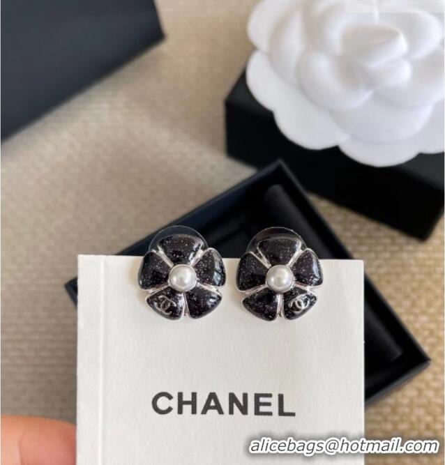 Reasonable Price Chanel Bloom Studs Earrings 0108 Pink/Black 2026