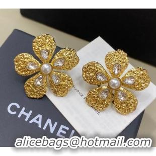 Discount Design Chanel Camellia Bloom Studs Earrings 0108 Gold 2026