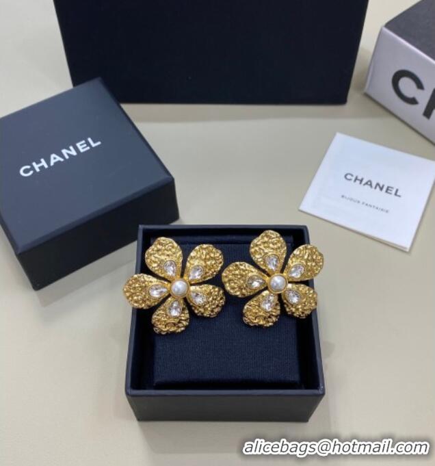 Discount Design Chanel Camellia Bloom Studs Earrings 0108 Gold 2026